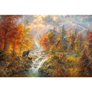 Autumn at Rainbow Falls by Abraham Hunter