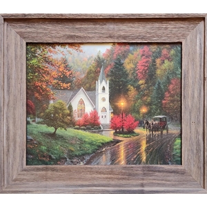 Autumn Chapel 12x16 Mini by Mark Keathley