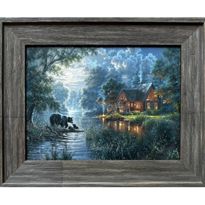 Firefly Cove 12x16 Mini by Abraham Hunter