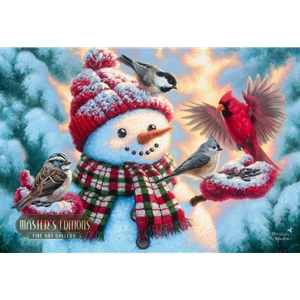Happy Snowman by Abraham Hunter - 12x18