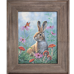 Curious Cottontail 9x12 Mini by Abraham Hunter