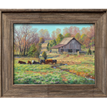 A Neighboring Farm 12x16 Mini by Abraham Hunter